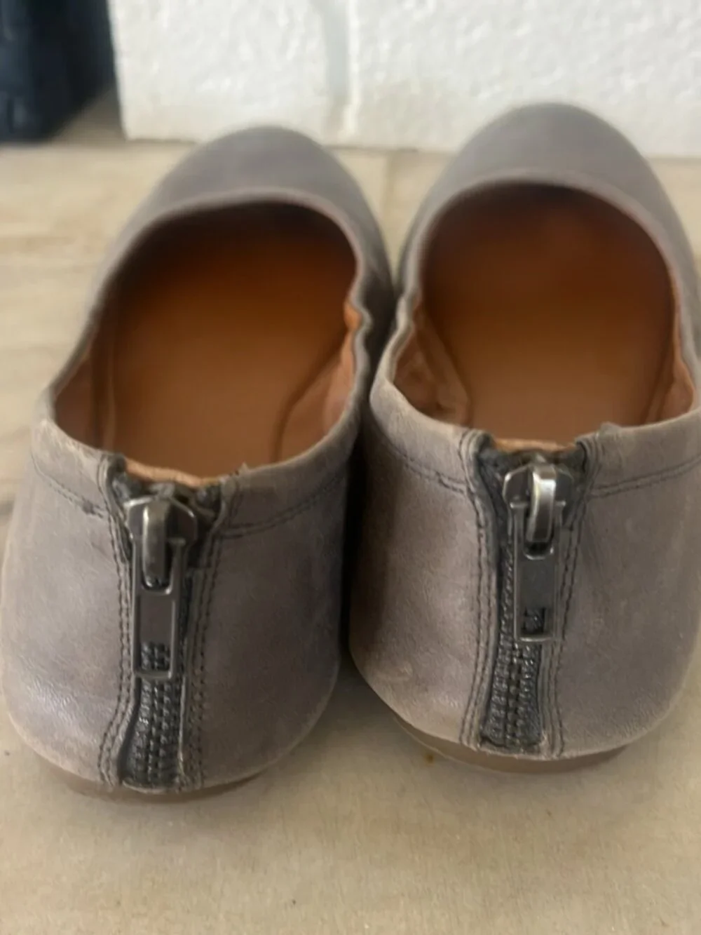 Lucky Brand Grey Ballet Flats - Size 9